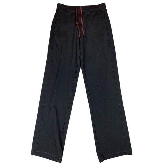 Lululemon Wide Leg Pants Women S Black Yoga Lounge Studio Relaxed Fit Drawstring - Picture 1 of 11
